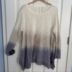 long purple ombre top
